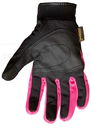 GUANTE CON PROTECCION CITY NEGRO  ROSADO 