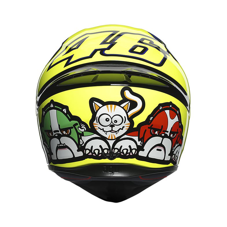 CASCO INTEGRAL AGV K1 TOP ROSSI MUGUELLO 2016 AMARILLO FULL COLOR BRILLO