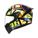 CASCO INTEGRAL AGV K1 TOP SOLELUNA 2017 NEGRO BRILLO FULL COLOR 