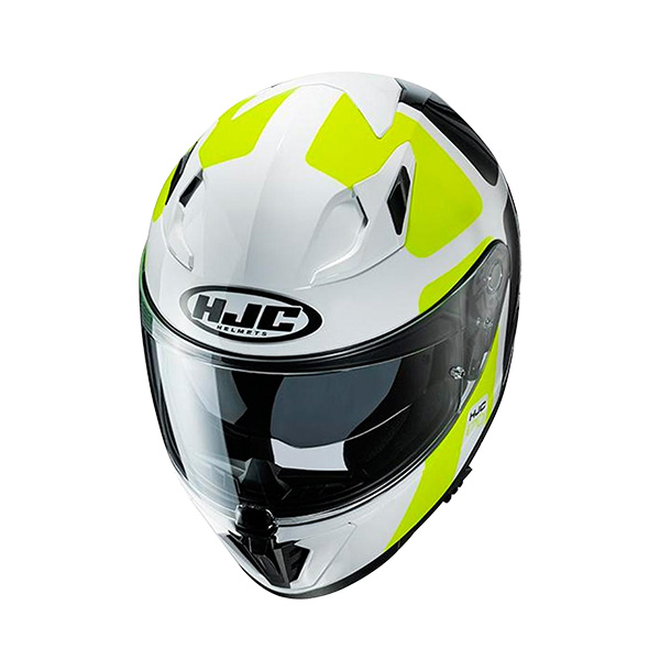 CASCO INTEGRAL HJC I70 PRIKA MC4H NEGRO AMARILLO MATE 