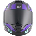 CASCO INTEGRAL XSPORTS M63 BROKER GRIS MORADO BRILLO