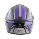 CASCO INTEGRAL XSPORTS M63 BROKER GRIS MORADO BRILLO