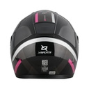 CASCO INTEGRAL XSPORTS M66 EURU NEGRO ROSADO BRILLO