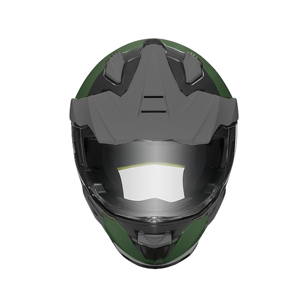 CASCO MULTIPROPOSITO ZEUS 913 DOBLE VISOR FORMULA TITANIUM VERDE MATE