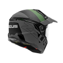CASCO MULTIPROPOSITO ZEUS 913 DOBLE VISOR FORMULA TITANIUM VERDE MATE