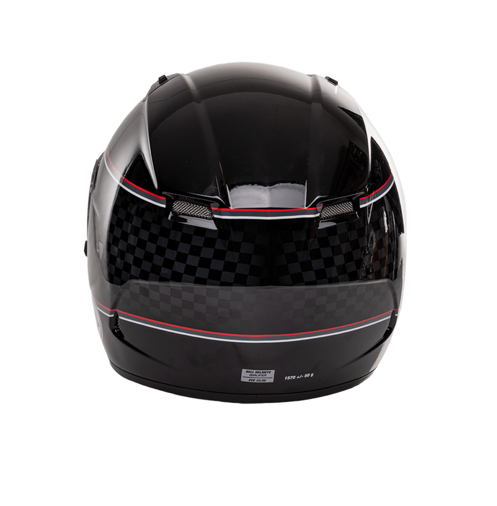 CASCO INTEGRAL BELL PS QUALIFIER BRD NEGRO BLANCO BRILLO