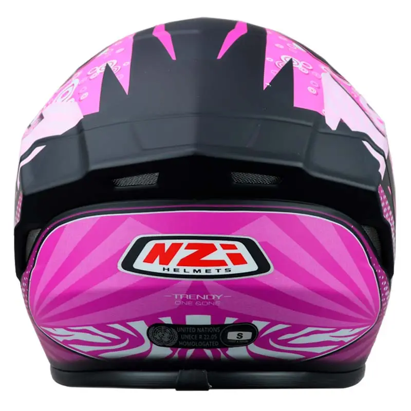 CASCO INTEGRAL TRENDY ONE&ONE NEGRO PURPURA MATE 