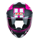CASCO INTEGRAL TRENDY OVERTAKING PURPURA BLANCO MATE 