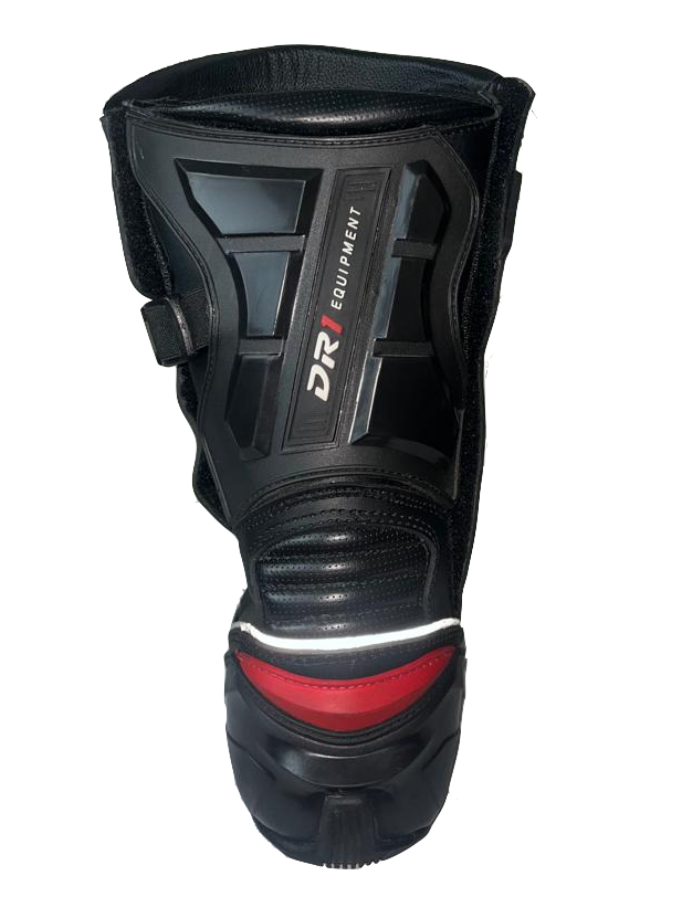 BOTA DE PROTECCION RACING NEGRA