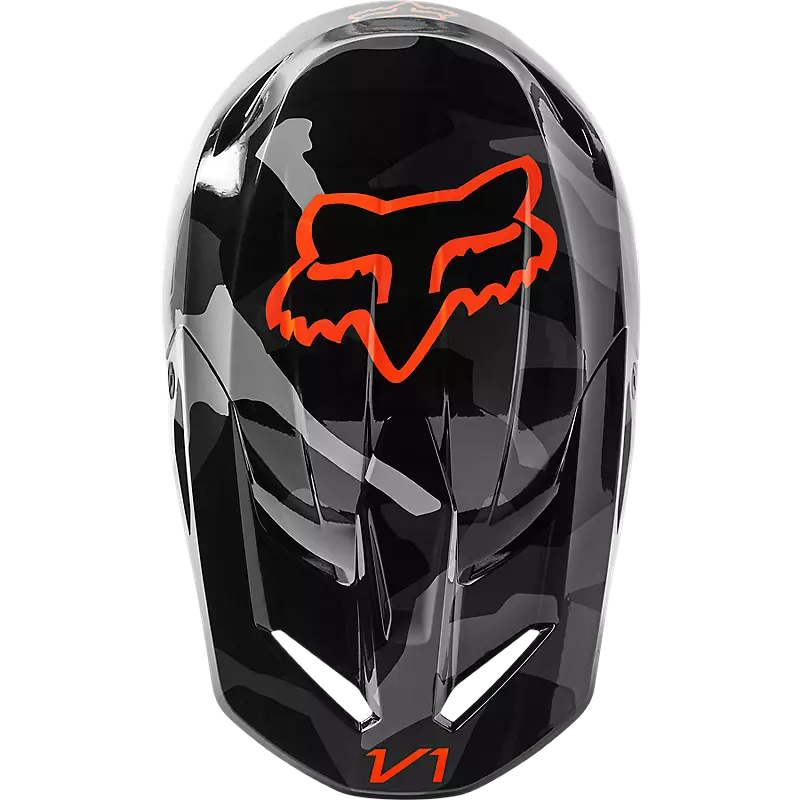 CASCO CROSS FOX V1 BNKR GRIS CAMUFLADO BRILLO