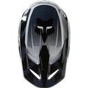 CASCO CROSS FOX V1 NUKLR NEGRO AZUL BLANCO BRILLO