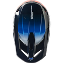 CASCO CROSS FOX V1 TOXSYK  AZUL OSCURO NARANJA BRILLO