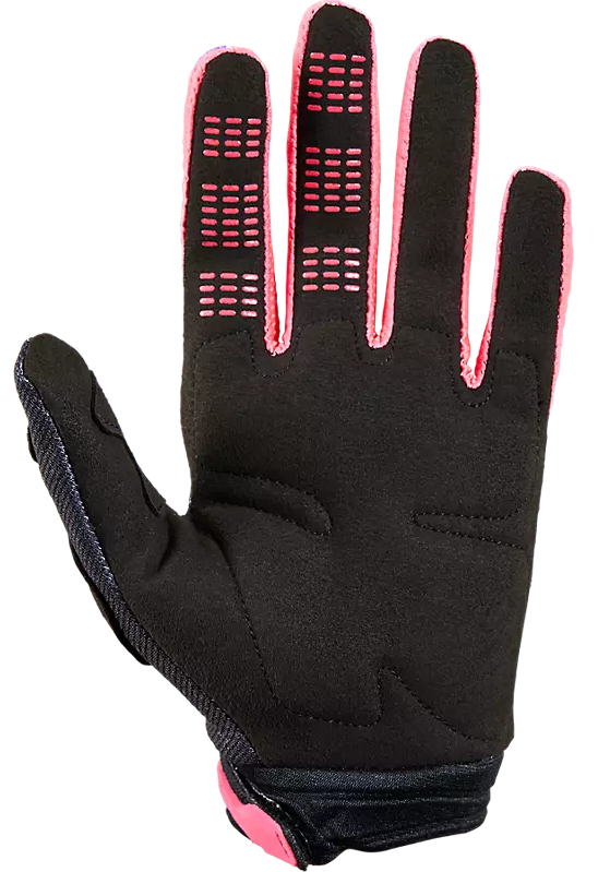 GUANTE SIN PROTECCION FOX WMNS 180 TOXSYK NEGRO ROSADO