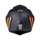 CASCO ABATIBLE ICH 3110DOT DOBLE VISOR TAPERED NEGRO NARANJA MATE