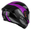 CASCO INTEGRAL FIBRA GIGA TECNO NEGRO MORADO MATE