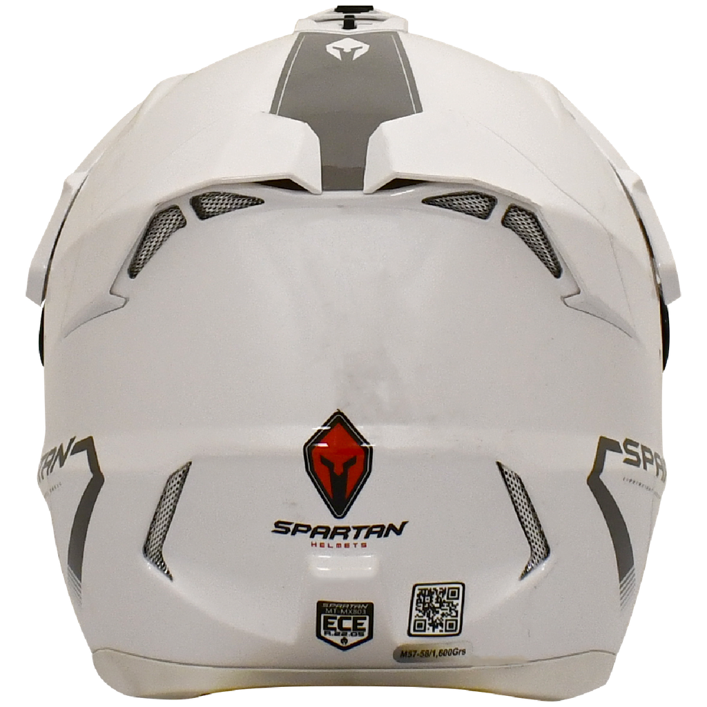 CASCO MULTIPROPOSITO SPARTAN MX803 WOLF DS DOBLE VISOR SOLID A1 NEGRO MATE 