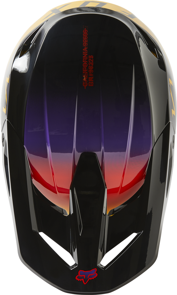CASCO CROSS FOX V1 TOXSYK NEGRO AMARILLO BRILLO