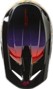 CASCO CROSS FOX V1 TOXSYK NEGRO AMARILLO BRILLO