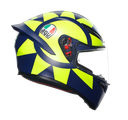 CASCO INTEGRAL AGV K1 TOP SOLELUNA 2018 AZUL AMARILLO FLUOR MATE
