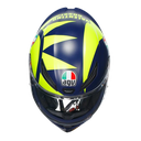 CASCO INTEGRAL AGV K1 TOP SOLELUNA 2018 AZUL AMARILLO FLUOR MATE