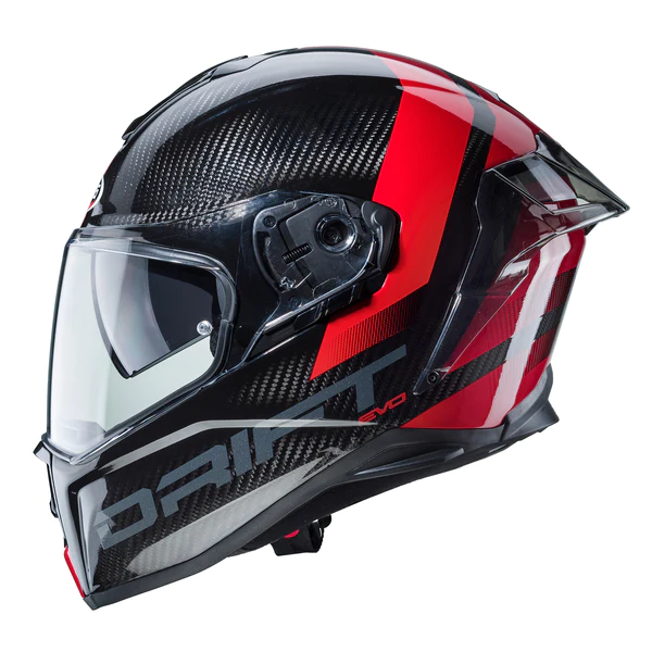 CASCO INTEGRAL CABERG DRIFT EVO CARBON PRO SONIC ROJO BRILLO