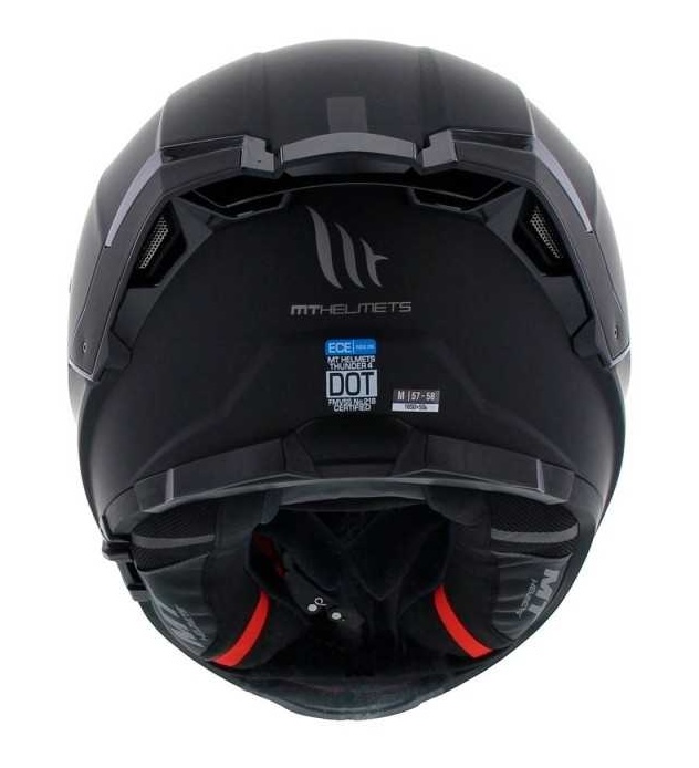 CASCO INTEGRAL MT FF118 THUNDER 4 DOBLE VISOR SOLID A1 NEGRO MATE