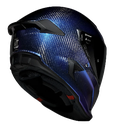 CASCO INTEGRAL RUROC CARBON MORADO BRILLO