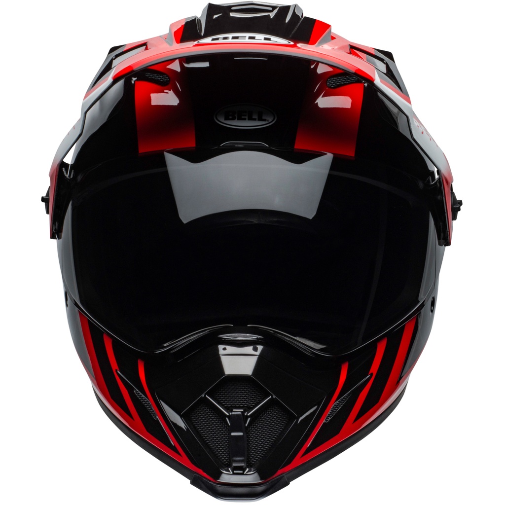 CASCO MULTIPROPOSITO BELL MX-9 ADVENTURE MIPS DASH NEGRO ROJO BRILLO