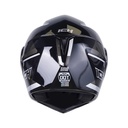CASCO ABATIBLE ICH 3110DOT DOBLE VISOR LINUL NEGRO SILVER BRILLO