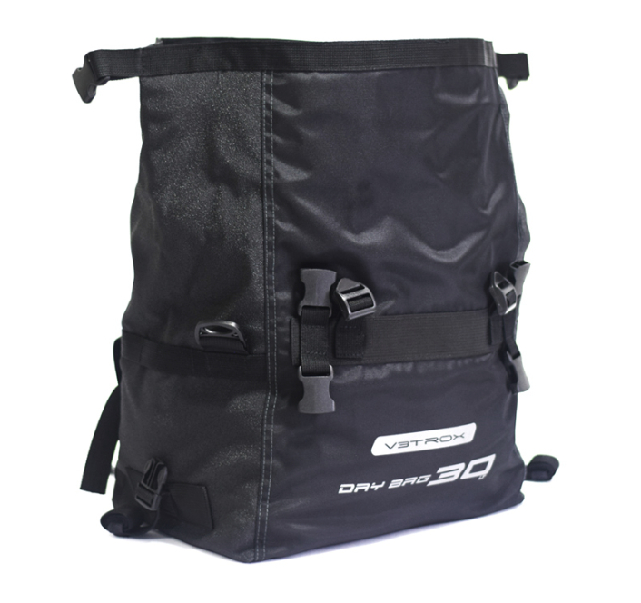MALETA TRASERA VETROX DRY BAG 30 LITROS NEGRO