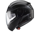CASCO ABATIBLE CABERG EVO CARBON NEGRO BRILLO