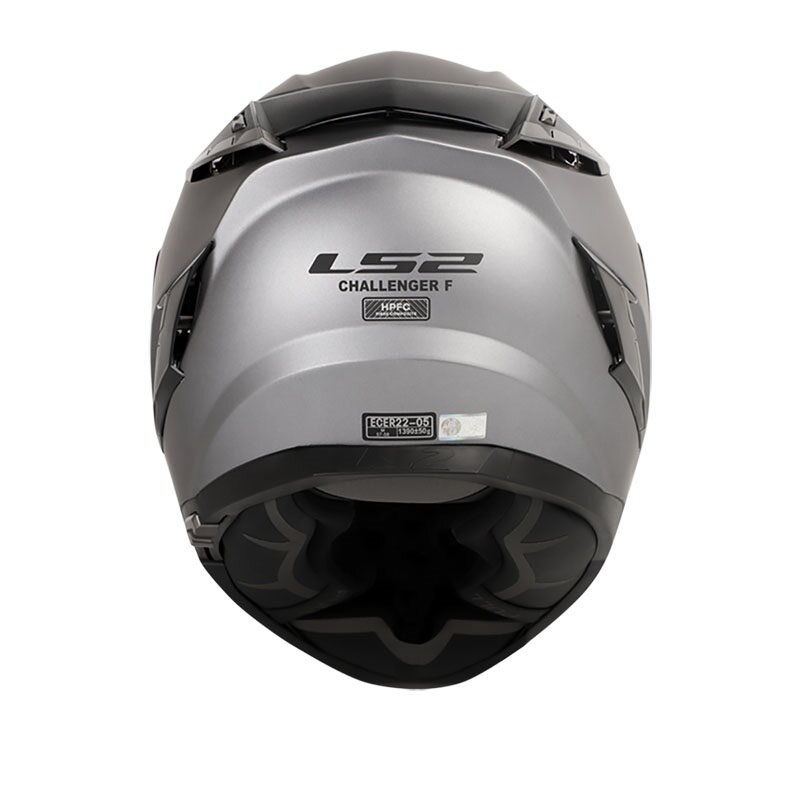 CASCO INTEGRAL LS2 327 CHALLENGER SOLID TITANIUM MATE-INCLUYE PINLOCK