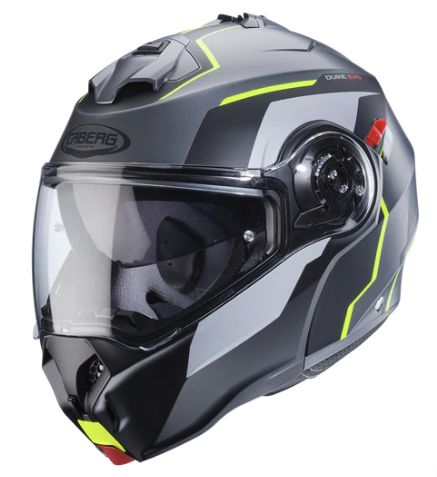 CASCO ABATIBLE CABERG DUKE EVO MOVE NEGRO AMARILLO FLUOR MATE