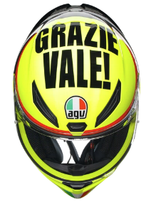 CASCO INTEGRAL AGV K1 S GRAZIE VALE AMARILLO NEGRO BRILLO E2206