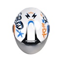 CASCO ABIERTO SHAFT SH212 DROP BLANCO NARANJA