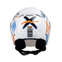 CASCO ABIERTO SHAFT SH212 DROP BLANCO NARANJA
