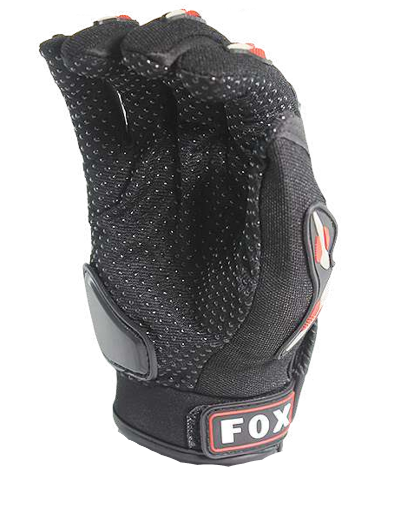 GUANTE CON PROTECCION FOX REPLICA NEGRO