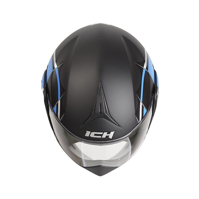 CASCO ABATIBLE ICH 3110DOT DOBLE VISOR SKETCH NEGRO AZUL MATE