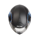 CASCO ABATIBLE ICH 3110DOT DOBLE VISOR SKETCH NEGRO AZUL MATE