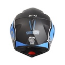 CASCO ABATIBLE ICH 3110DOT DOBLE VISOR SKETCH NEGRO AZUL MATE