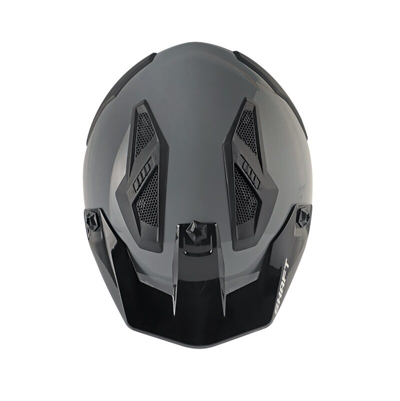 CASCO ABIERTO SHAFT SH225 PILOT SOLID GRIS NEGRO BRILLO
