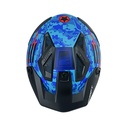 CASCO ABIERTO SHAFT SH225 PILOT TOP AZUL NARANJA MATE
