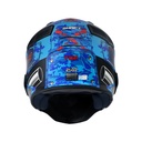 CASCO ABIERTO SHAFT SH225 PILOT TOP AZUL NARANJA MATE