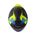CASCO ABIERTO SHAFT SHPRO240 DOBLE VISOR TRAMER AZUL OSCURO AMARILLO MATE
