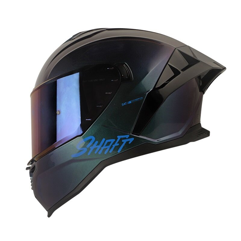 CASCO INTEGRAL SHAFT SH598GTR SOLID CAMALEON AZUL BRILLO