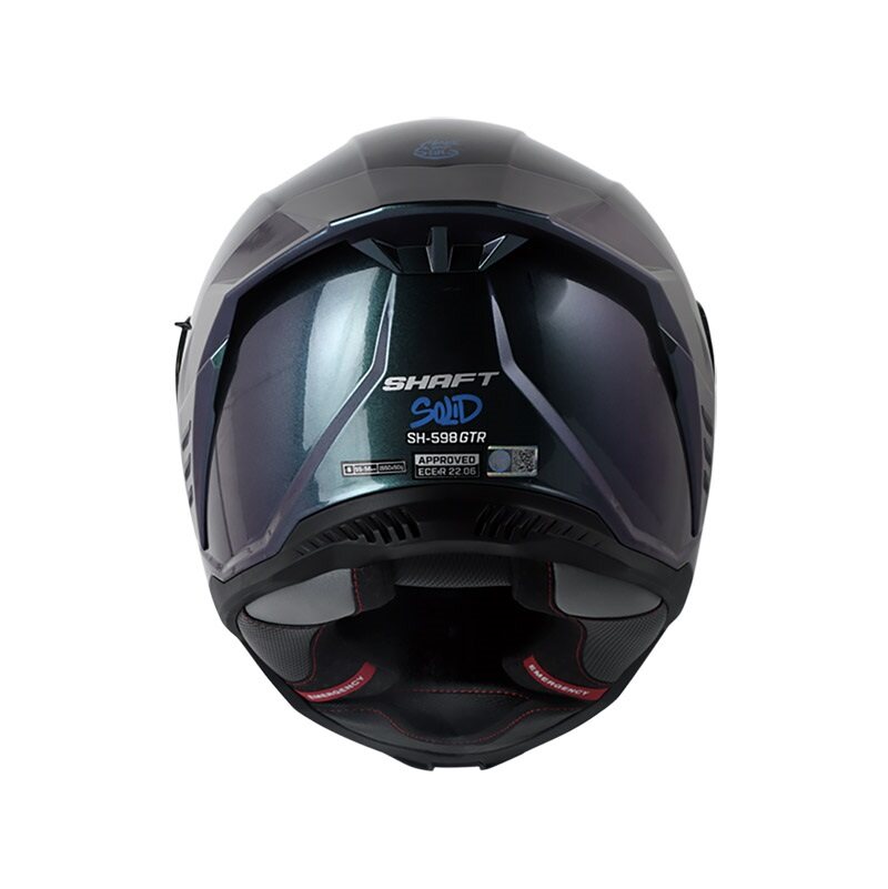 CASCO INTEGRAL SHAFT SH598GTR SOLID CAMALEON AZUL BRILLO