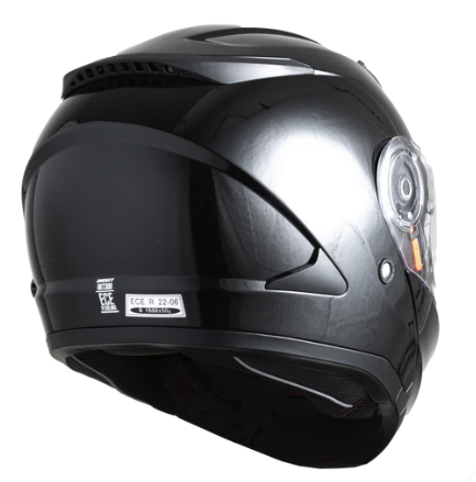 CASCO ABATIBLE JOE ROCKET RKT 300 SERIES DOBLE VISOR SOLID NEGRO BRILLO