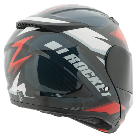 CASCO ABATIBLE JOE ROCKET RKT 300 SERIES ALTER EGO DOBLE VISOR AZUL ROJO BRILLO