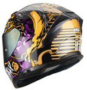 CASCO INTEGRAL HAX FORCE DOBLE VISOR SHENLONG NEGRO DORADO BRILLO