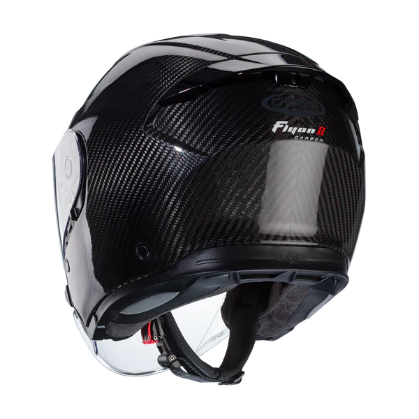 CASCO ABIERTO CABERG FLYON II CARBONO BRILLO